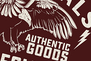 Vintage denim print, an Animal Illustration by swsctn (Thumbnail 2 of 3)