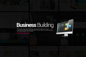 Business Building Keynote, a Presentation Template by Stock Shape