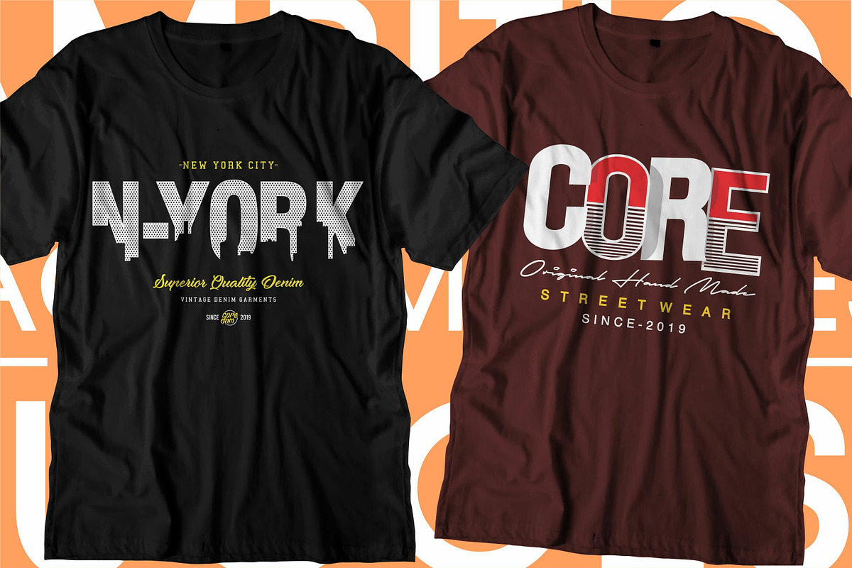 Urban City Typography T Shirt Design, a Graphic by D2PUTRI (Photo 7 of 26)