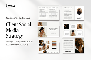 Social Media Strategy Canva Template, a Marketing Template by Anessta & Co