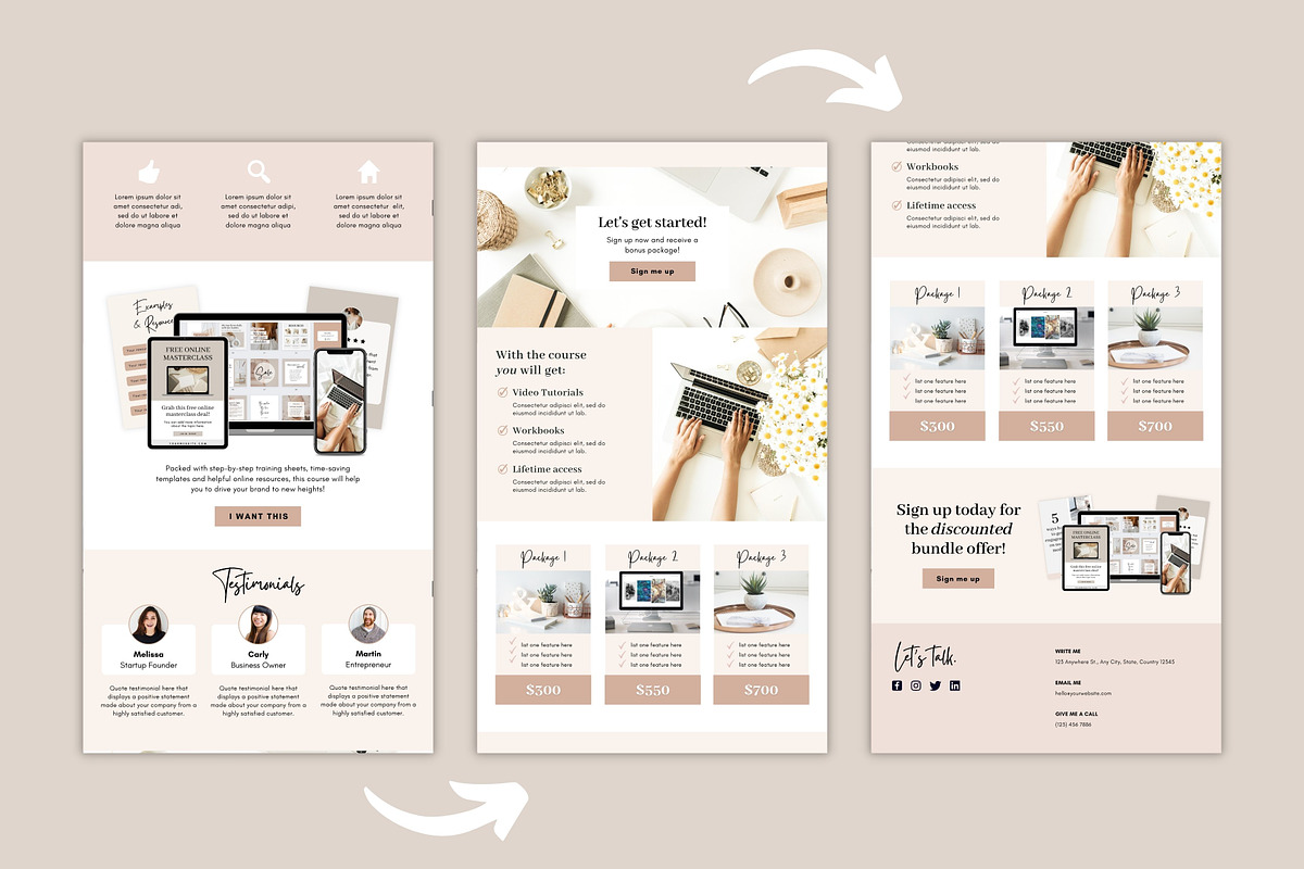 Coaching Sales Page Template Canva, a Landing Page Template by DeeBeeDesign (Photo 6 of 10)