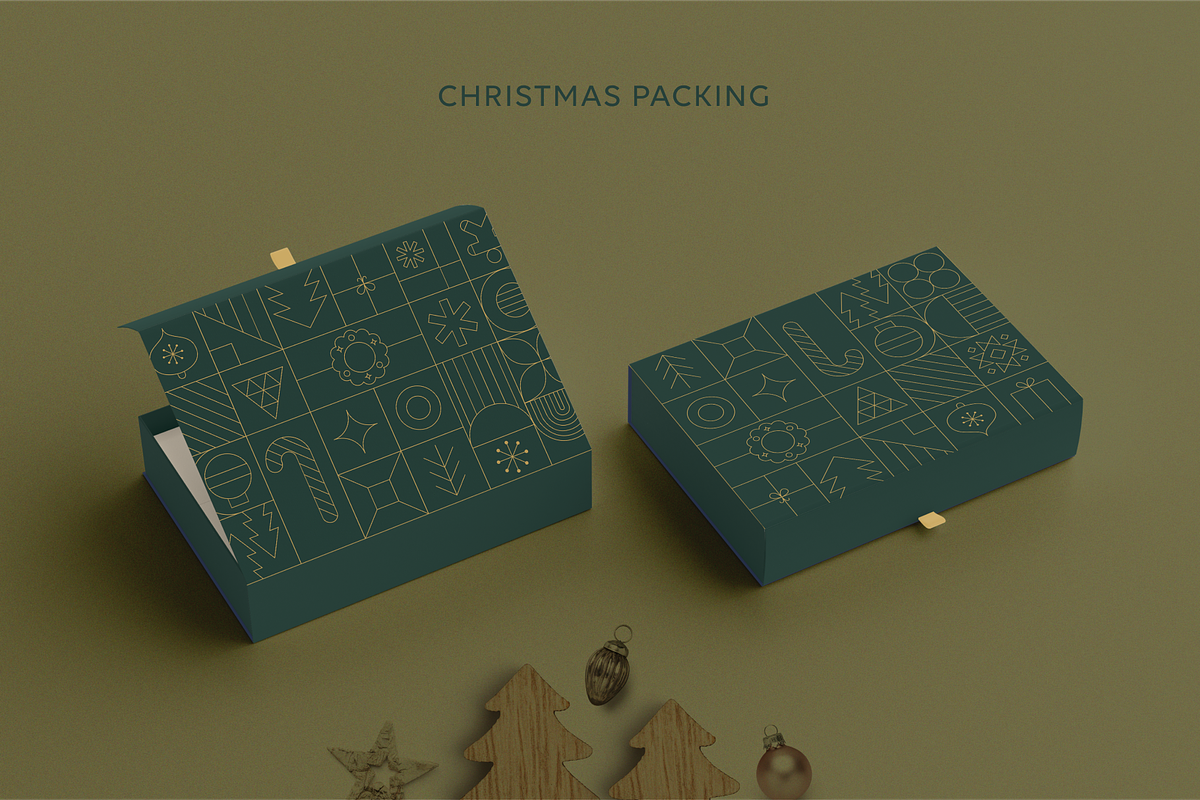 Christmas geometric background., a Background Graphic by Getalo Viktoriia (Photo 2 of 2)