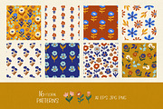 Wildflower Meadow patterns & clipart, a Pattern Graphic by EltaMaxArt (Thumbnail 3 of 8)