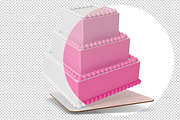 Tiered cake Mockup set. PSD mockup., a Product Mockup by NatalyaZelenova (Thumbnail 4 of 6)
