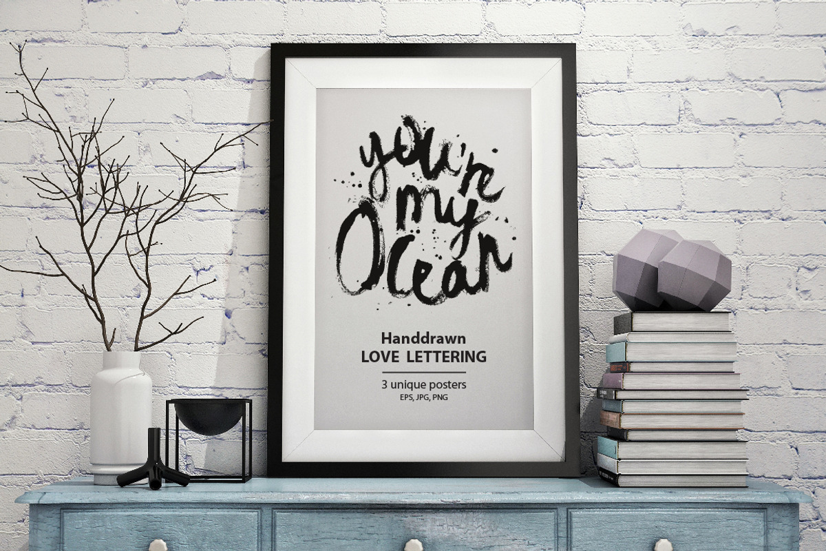 Handdrawn Love Lettering, an Empty State Illustration by chekart (Photo 4 of 5)