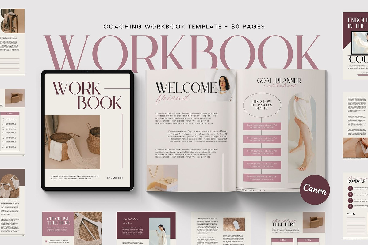 Coach Workbook Template CANVA