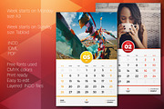 Wall Calendar 2019, a Stationery Template by AntartStock (Thumbnail 4 of 4)