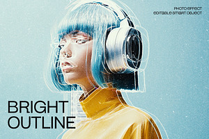 Bright Outline Photo Effect, a Layer Style Add-On by dokudokunomi