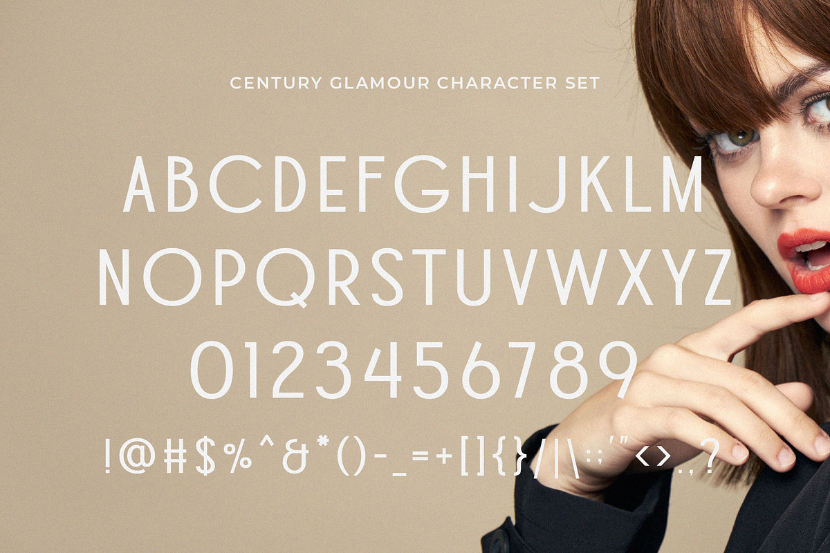 Century Glamour - Stylish Sans Serif, a Sans Serif Font by Typeformers (Photo 4 of 5)
