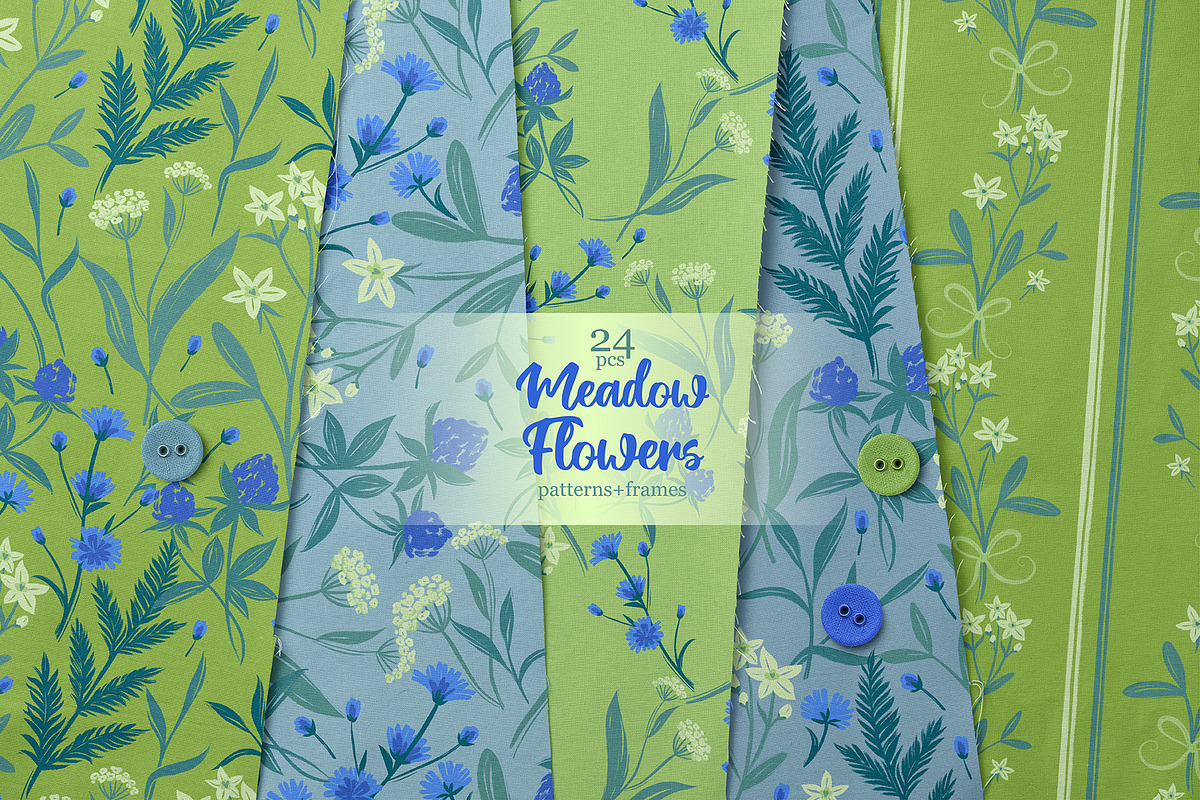 Meadow Flowers, a Pattern Graphic by MarynArts (Photo 1 of 9)