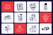 Animated English Doodle Icon Set, an Outline Icon by Vectors Market (Thumbnail 4 of 5)