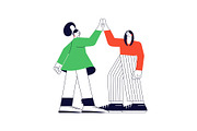 Girl power and feminism concept., a Person Illustration by Lucky Shop (Thumbnail 6 of 6)