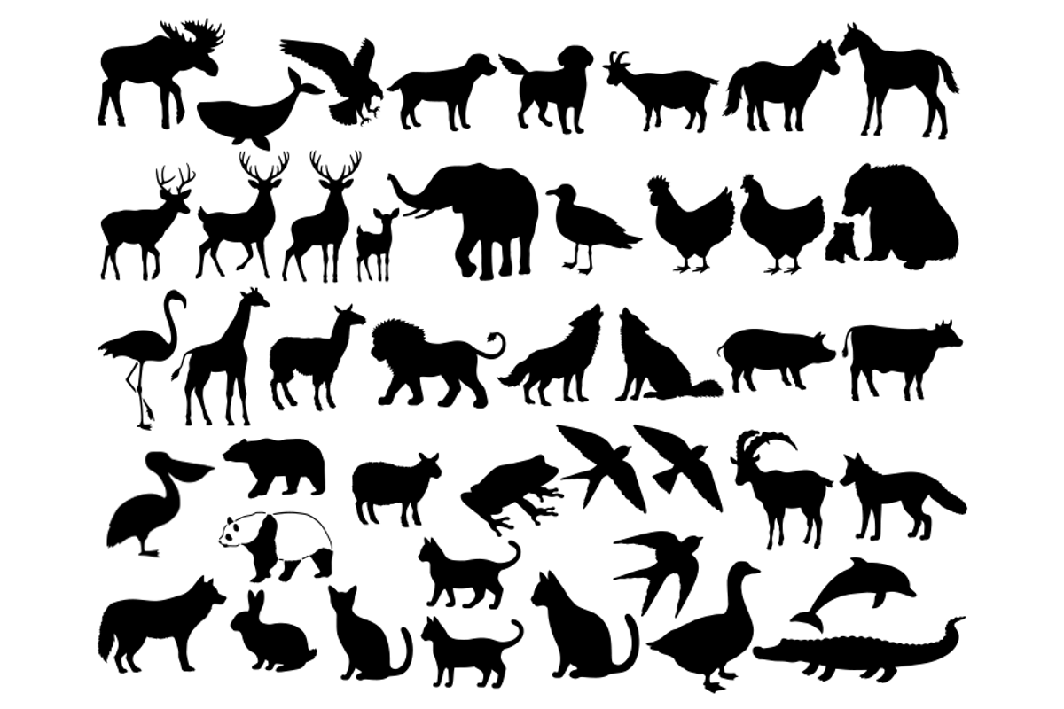 43 Animals Stencil Digital Templates, an Object Graphic by Doodle Cloud Studio (Photo 2 of 2)