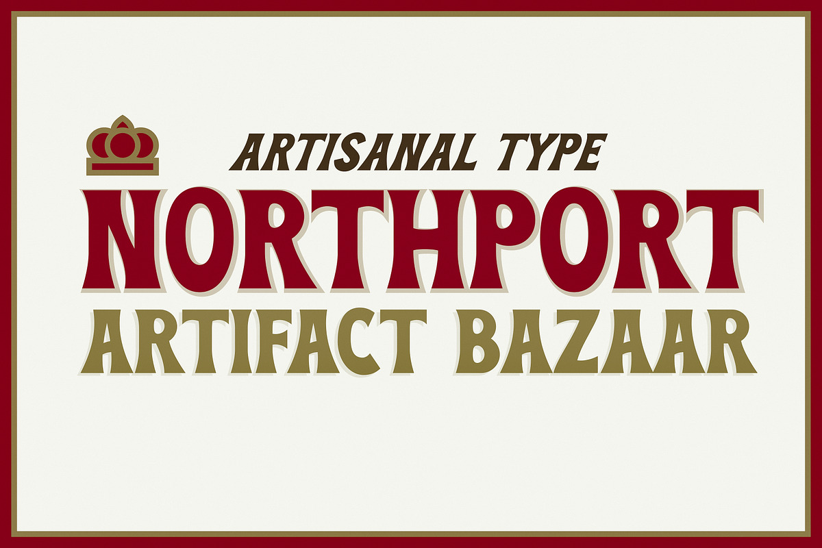 Northport | A Fun Flared Display, a Serif Font by Artifact Bazaar (Photo 1 of 6)