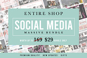 ENTIRE SHOP Social Media Bundle, a Social Media Template by Typography Prime (Thumbnail 1 of 10)