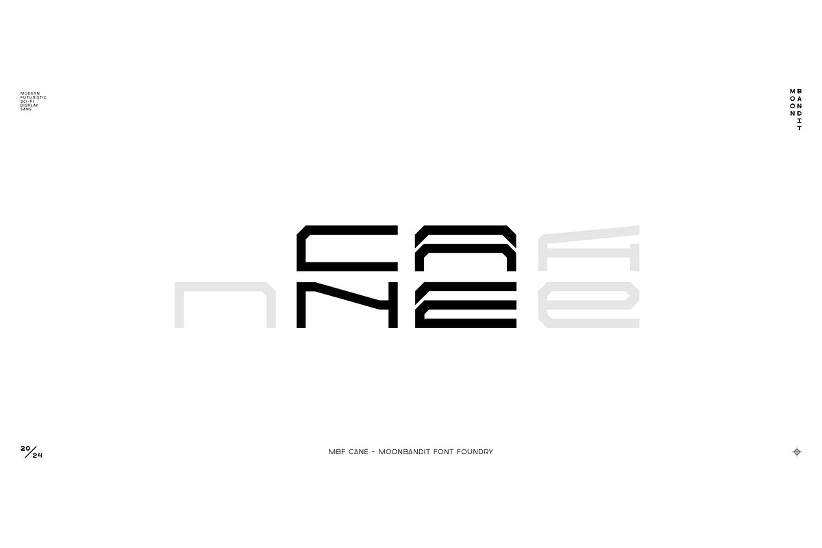 MBF Cane, a Sans Serif Font by MoonBandit (Photo 1 of 8)