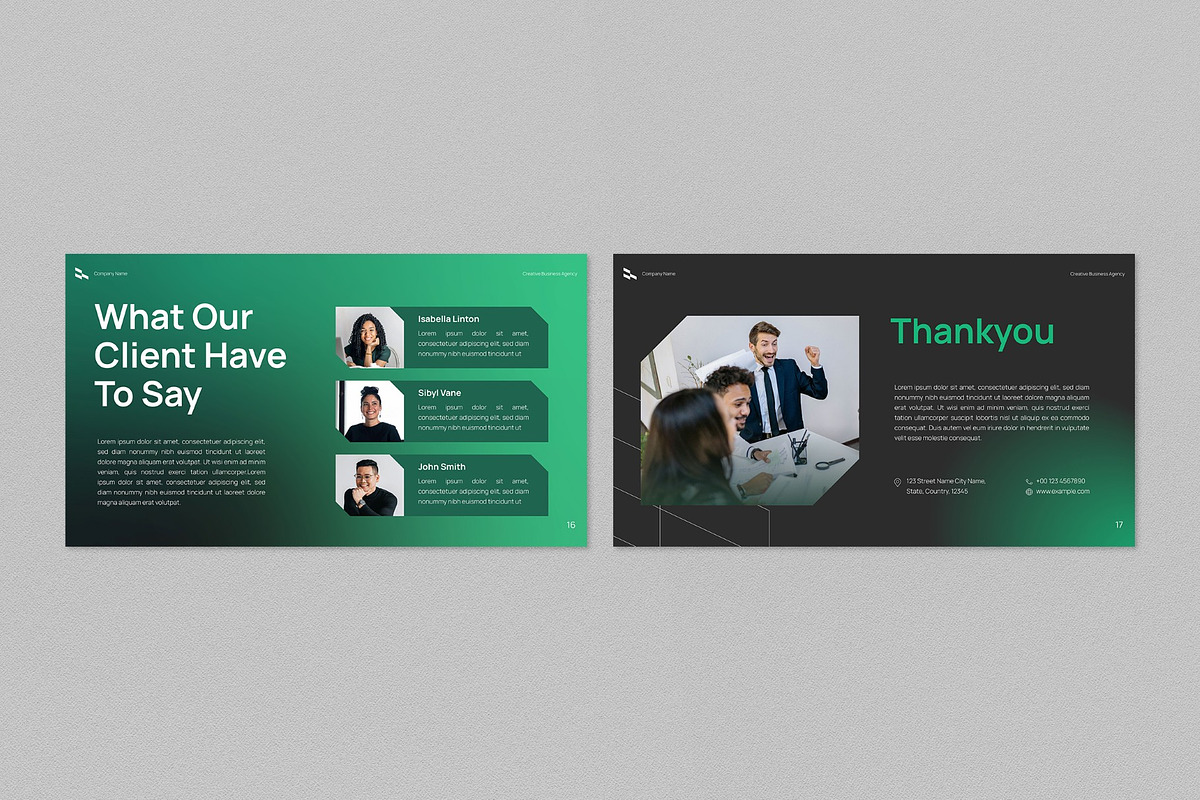 Creative Business Agency Powerpoint, a Presentation Template by graphicook (Photo 4 of 4)