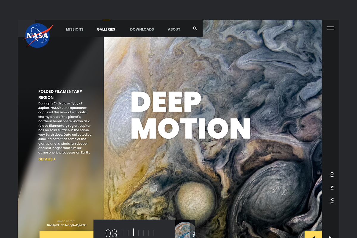 Deep Motion Landing Pages, an UI Kit Template by Brian White Design Goods (Photo 3 of 3)