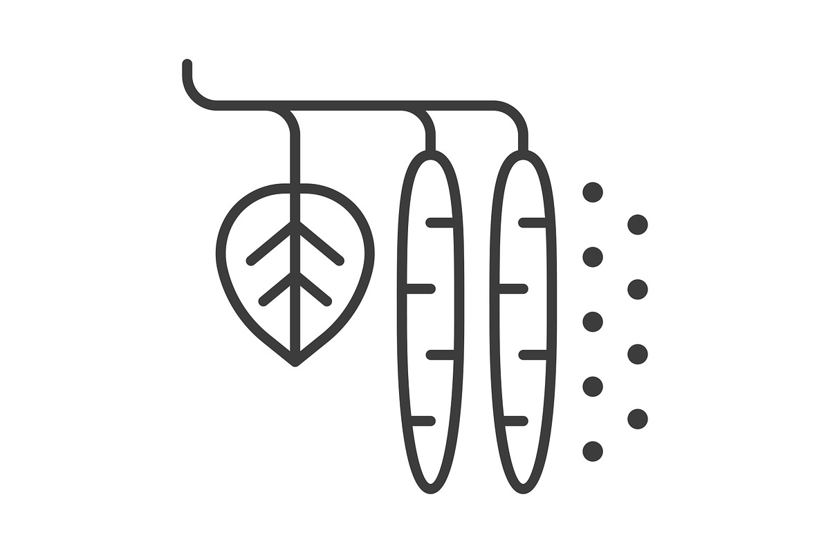 Allergy line icon set, an Outline Icon by ElineDesign (Photo 2 of 3)