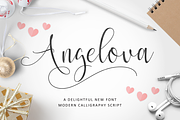 Angelova Script, a Script Font by ianmikraz (Thumbnail 1 of 5)
