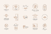 Floral Logo Bundle 50 Botanical Logo, a Branding & Logo Template by iStar Design (Thumbnail 10 of 26)