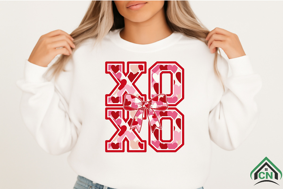 XOXO Valentine PNG, an Illustration by Craft Nest (Photo 2 of 4)