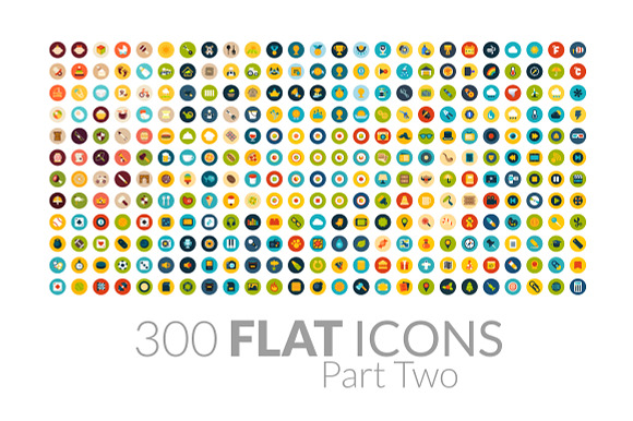 300 Flat Icons Part Two