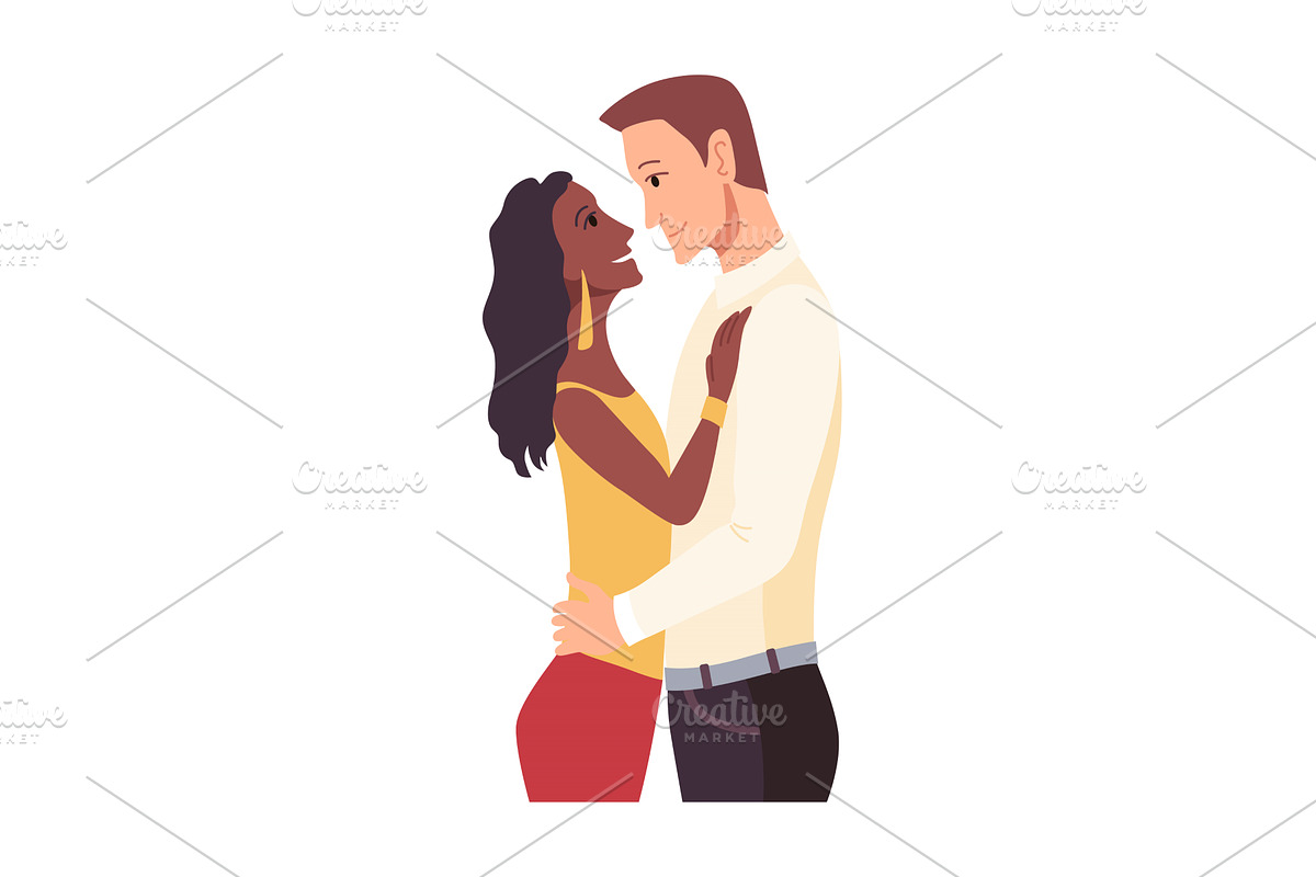 People hugging together with, a Person Illustration by Things for designers