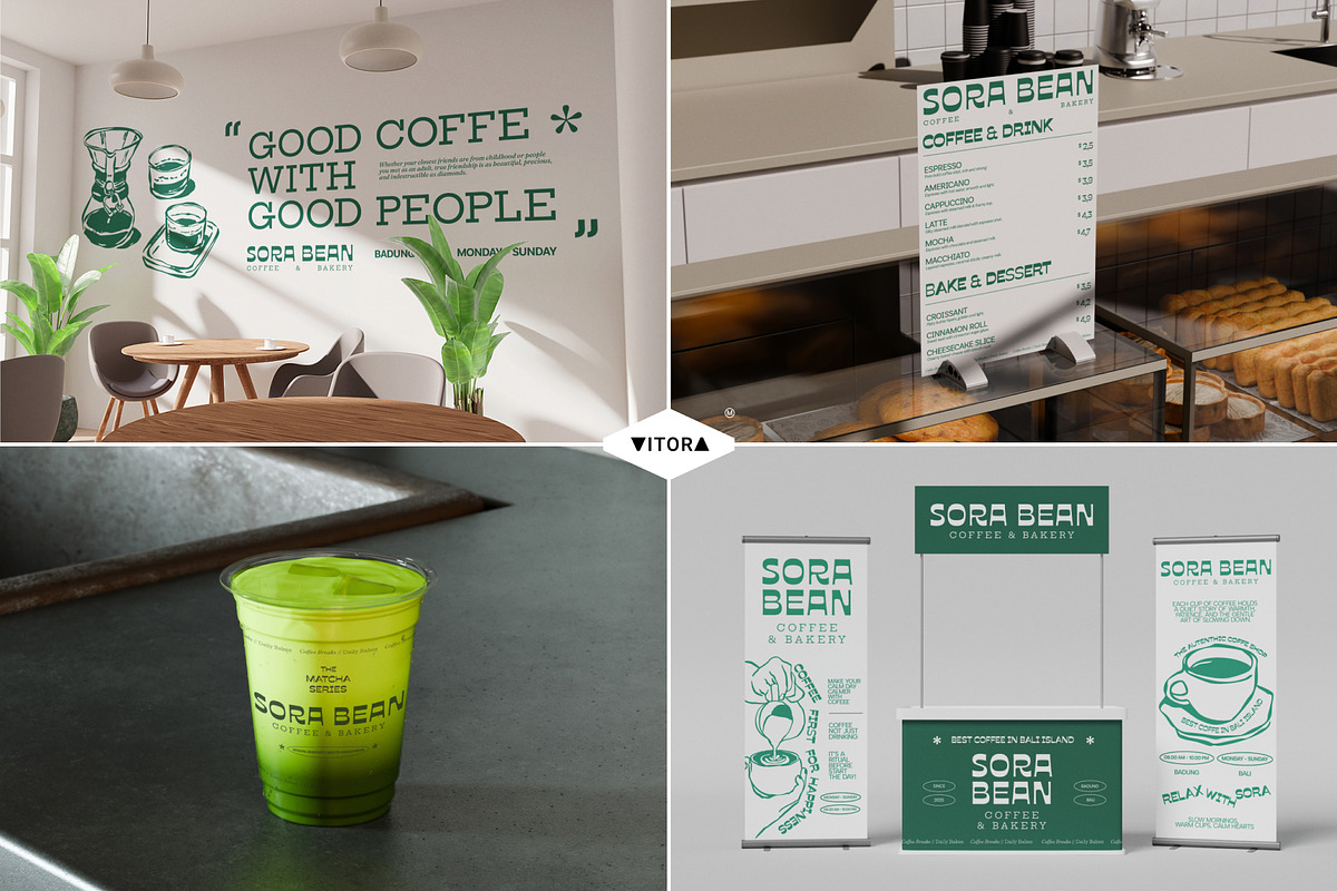SORA BEAN - Coffee & Bakery Mockups, an Advertising Mockup by Vitora Mockup (Photo 4 of 11)