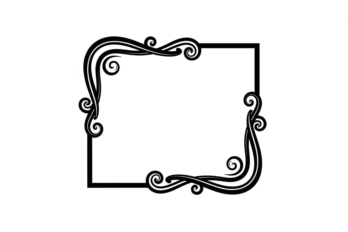 Vintage Scroll Corner Frame Bundle, an Illustration by Gfx_Store (Photo 4 of 48)