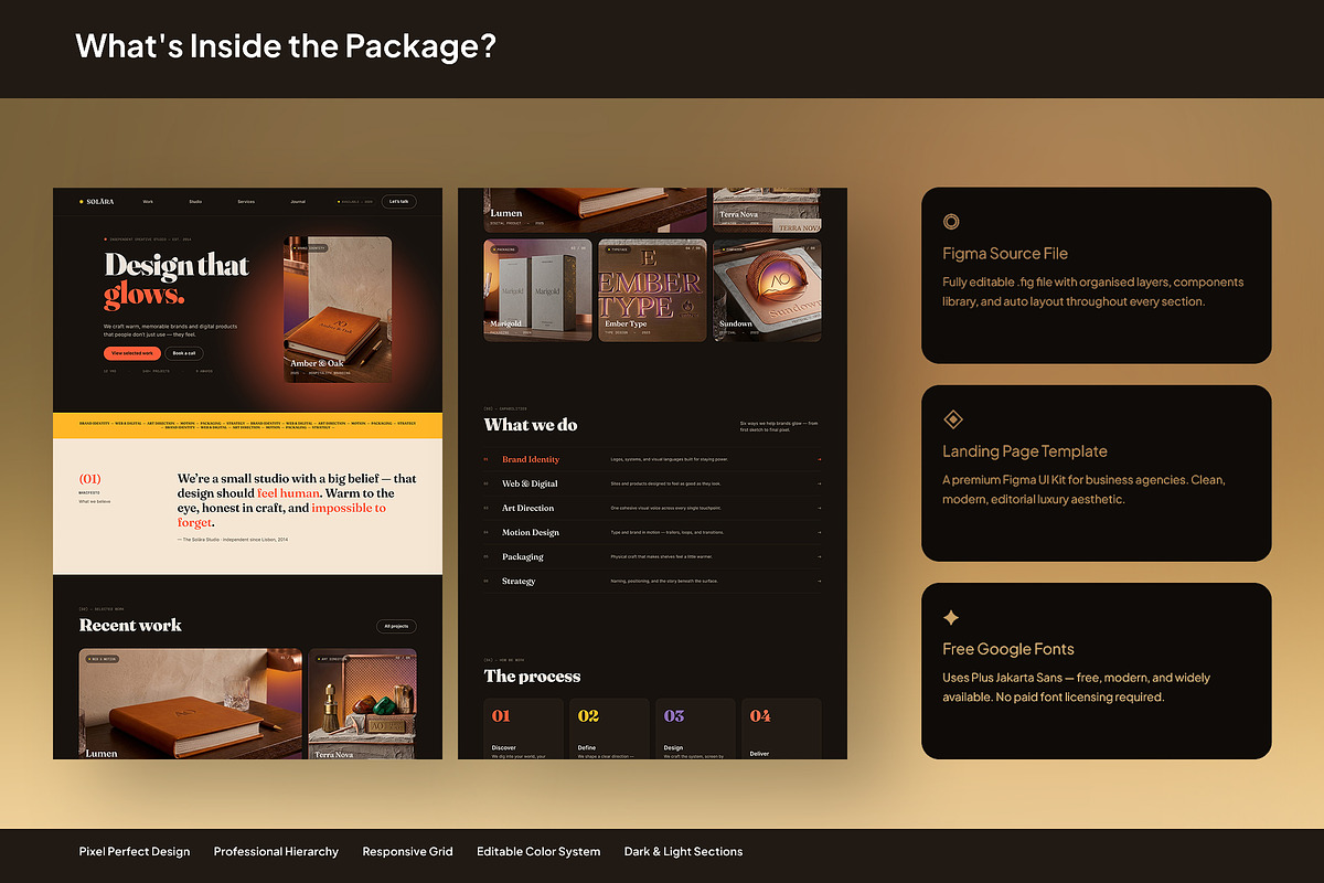 Creative Design Studio & Portfolio, an UI Kit Template by Pitchlook.Studio (Photo 3 of 3)