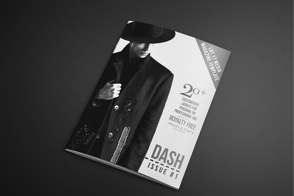 Dash Magazine Template #1, a Magazine Template by Lot 17 Media (Photo 1 of 4)