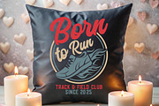 Born To Run Track Running T-shirt, a Graphic by Crafts Bundle (Thumbnail 3 of 5)