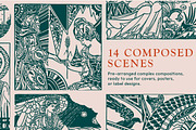 Folk Fables – 150 Illustration Set, a Decorative Illustration by JuliBelushi (Thumbnail 7 of 14)