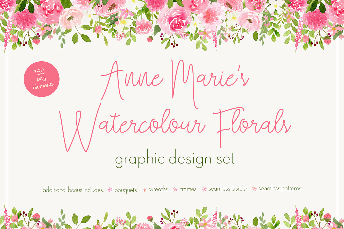 Anne Marie's Watercolour Florals, an Illustration by Doris Jetz (Photo 1 of 15)
