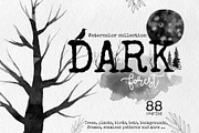 Watercolor set Dark Forest, an Illustration by Noli Molly Store (Thumbnail 1 of 11)
