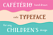 Cafeterio cute kid's font, a Serif Font by redcollegiya design (Thumbnail 2 of 6)