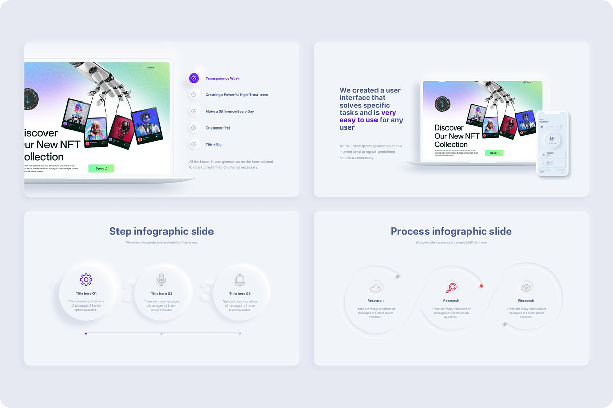 Neumorphic Presentation Template, a Presentation Template by TemplateZuu (Photo 38 of 48)