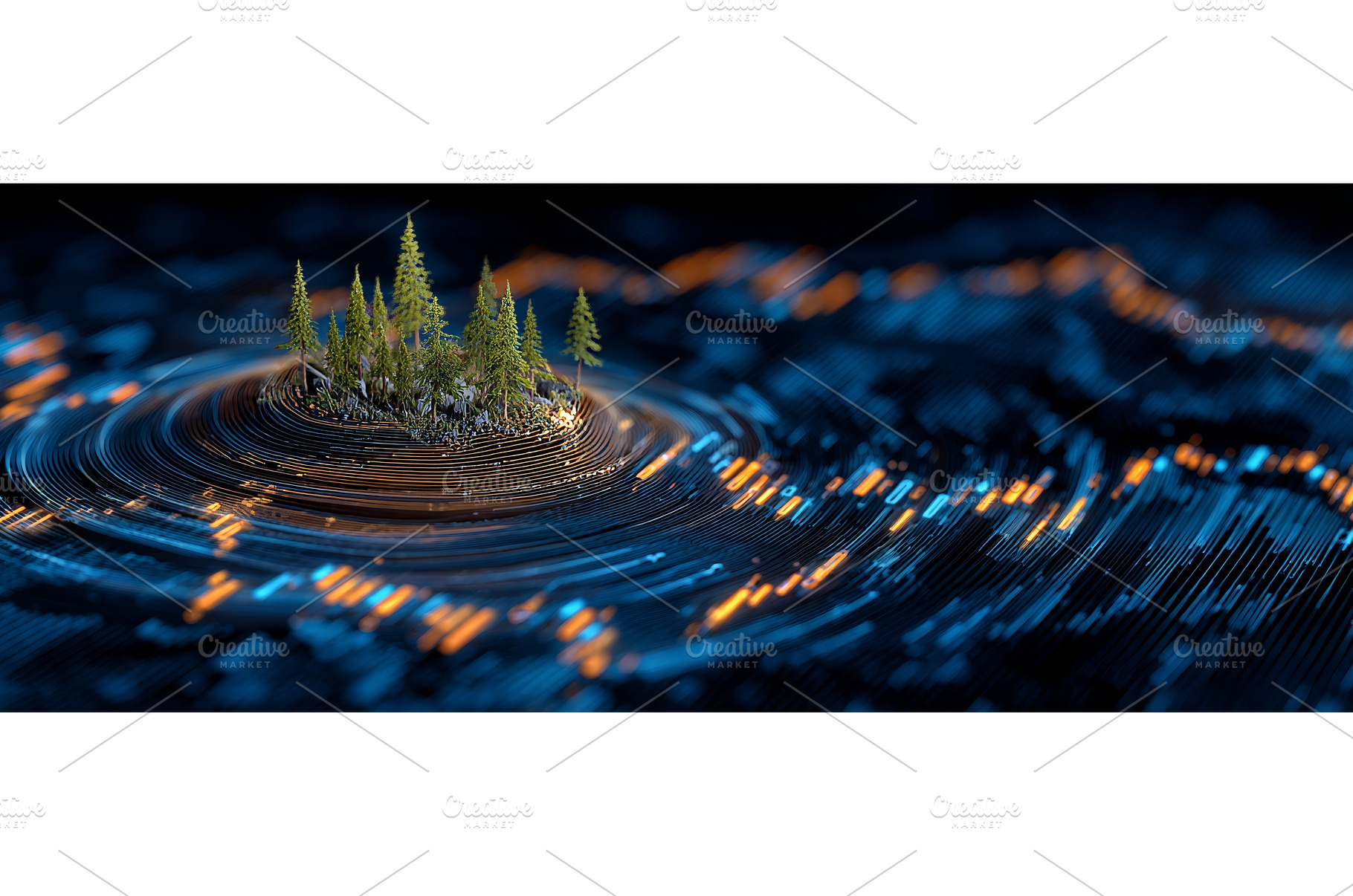 The depiction of a forest growing, a Business Photo by ZinetroN
