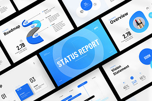 Status Report Presentation, a Presentation Template by KreateTribe
