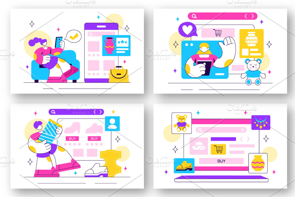 10 Marketplace For Handmade Goods, a Person Illustration by denayunebgt (Photo 2 of 4)