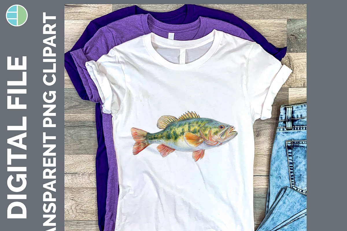 Lake Fish Clipart, 24 PNG Bundle, an Animal Illustration by Enliven Designs (Photo 5 of 8)