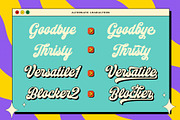 Sundries Bold Script with Extruded, a Script Font by Angin Studio (Thumbnail 5 of 18)