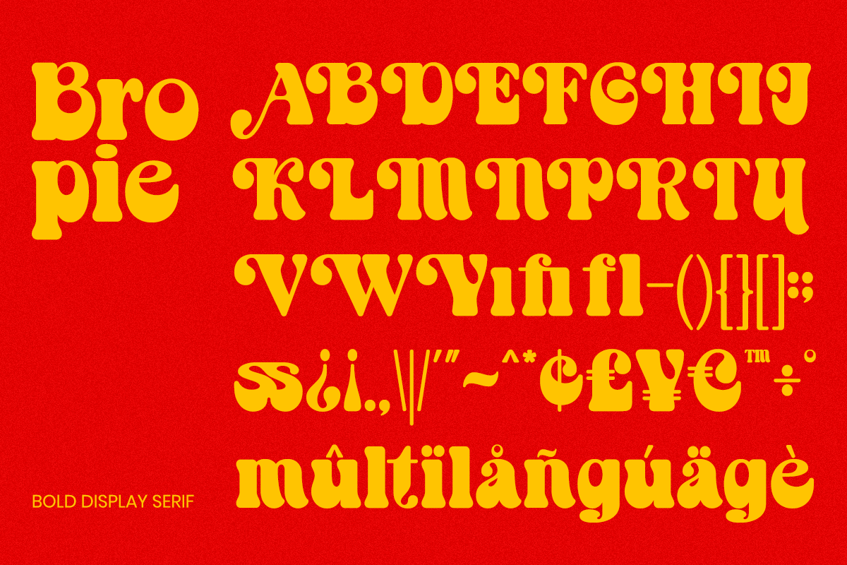 Retro Bold Serif Font - Bropie, a Serif Font by Font Liner (Photo 10 of 10)