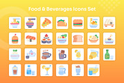 Food & Beverages Icons Set - Flat, an Icon by Kmg Design (Thumbnail 2 of 2)