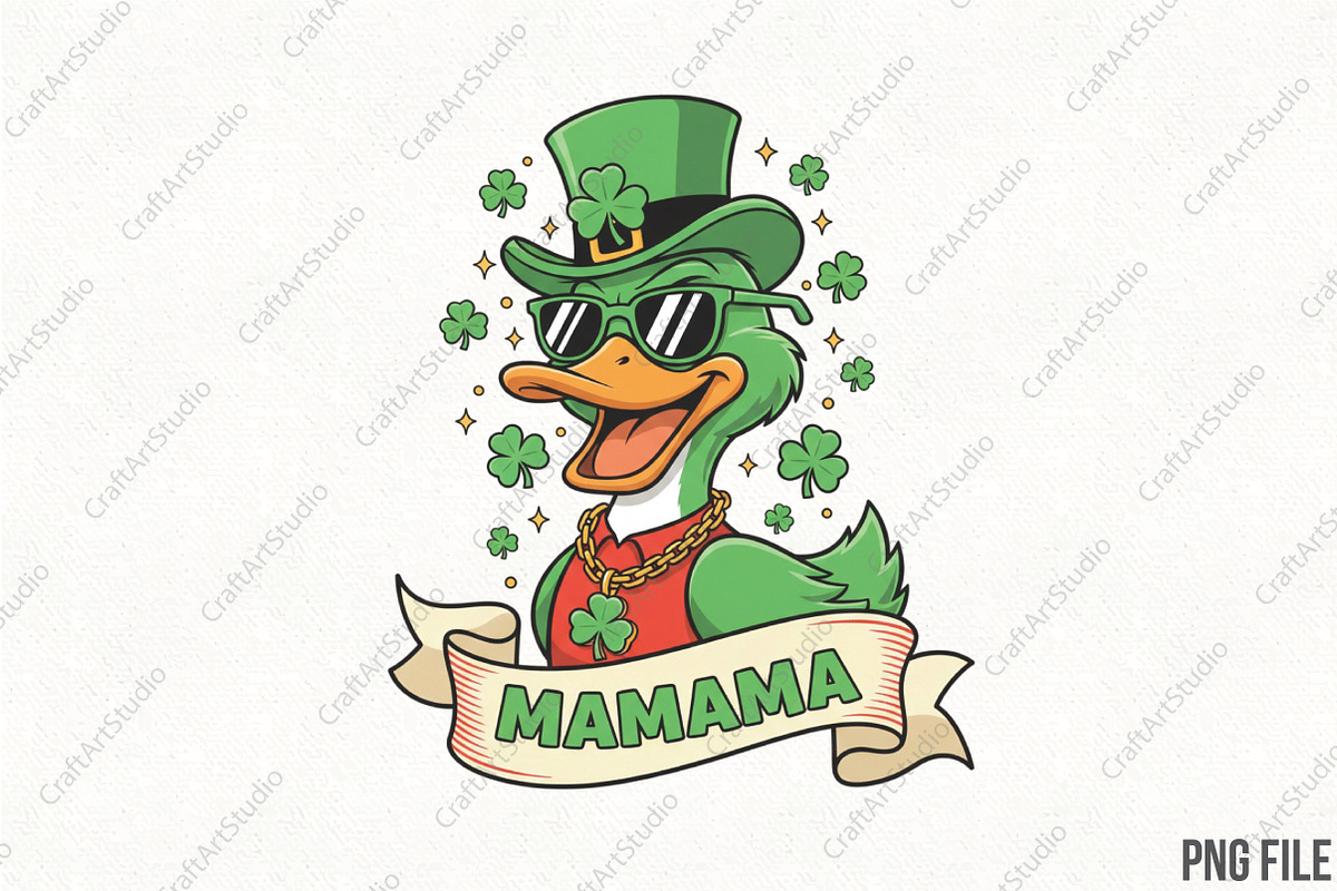 St. Patrick's Day, Mama Png, an Illustration by CraftArtStudio (Photo 1 of 4)