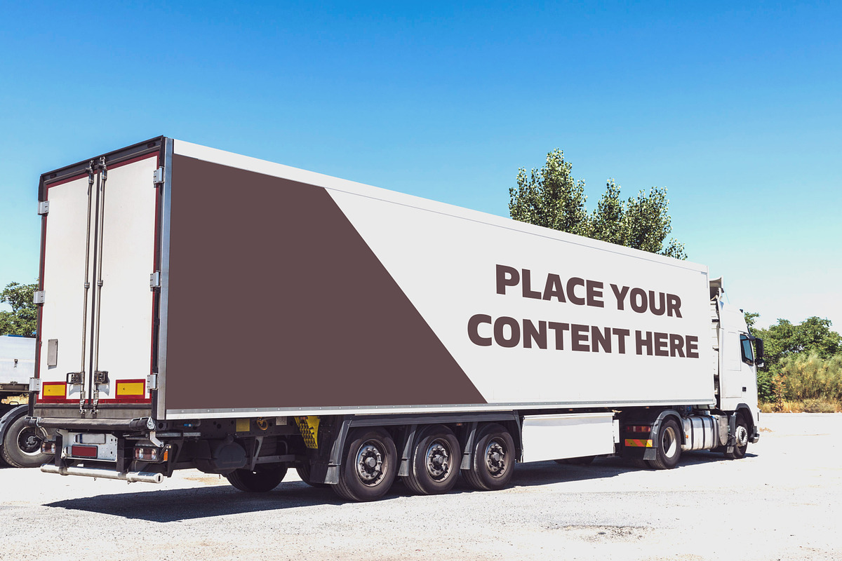 Truck Trailer Mockup Bundle #1, a Mockup by vraiana (Photo 22 of 26)