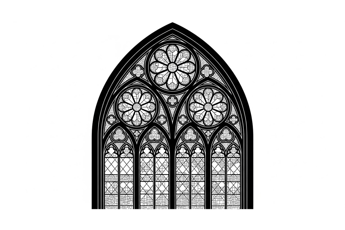 Gothic Church Window Frame Bundle, an Illustration by jahid234 (Photo 18 of 31)