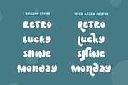 Bubble Stone - Cute Retro Font, a Font by Airotype (Thumbnail 2 of 11)