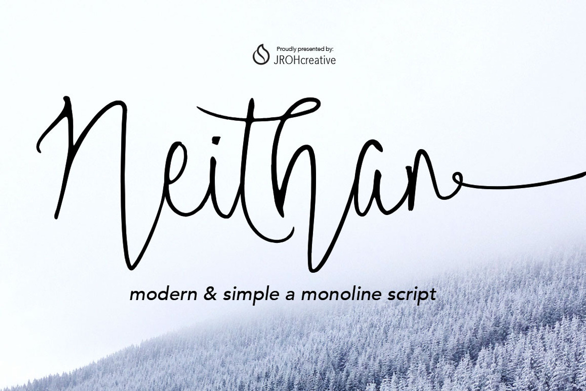 Neithan Monoline Script